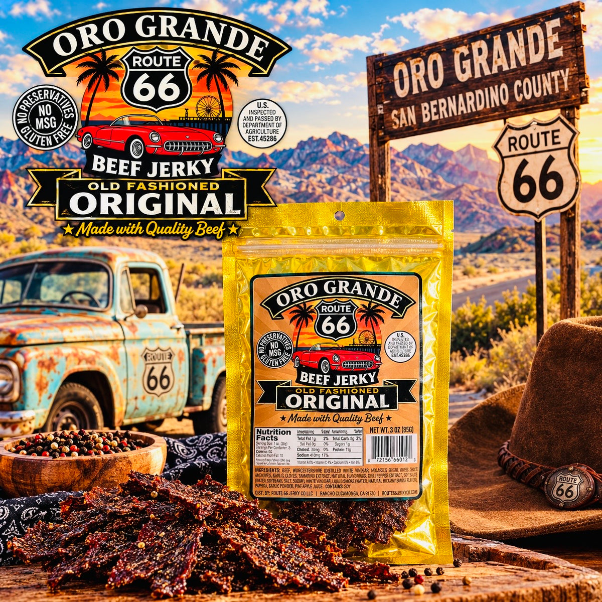 ORO GRANDE OLD FASHIONED ORIGINAL BEEF JERKY